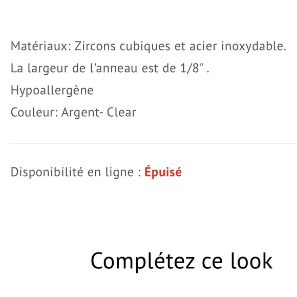 Swarovski crystal silver ring - Picture 2 of 3